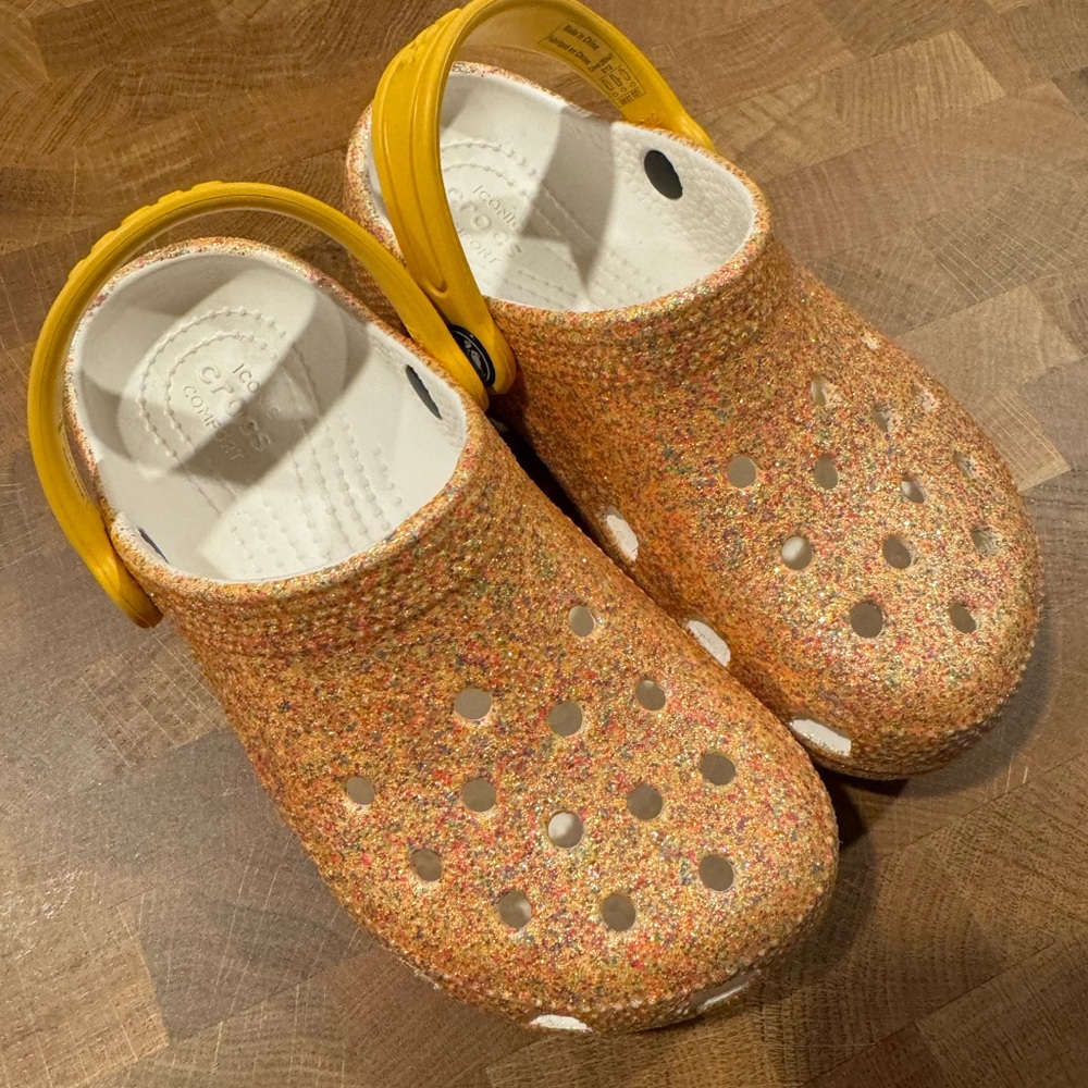 Crocs - Orange Glitter